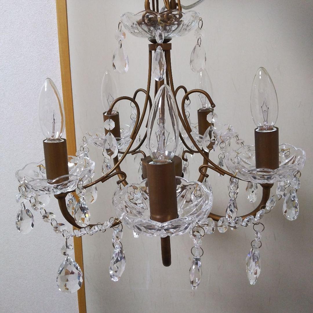 東京インテリア アンティーク風シャンデリア 5灯