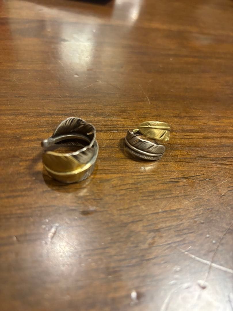 ゴローズタイプ　先金フェザーリング　ダブルフェザーリング